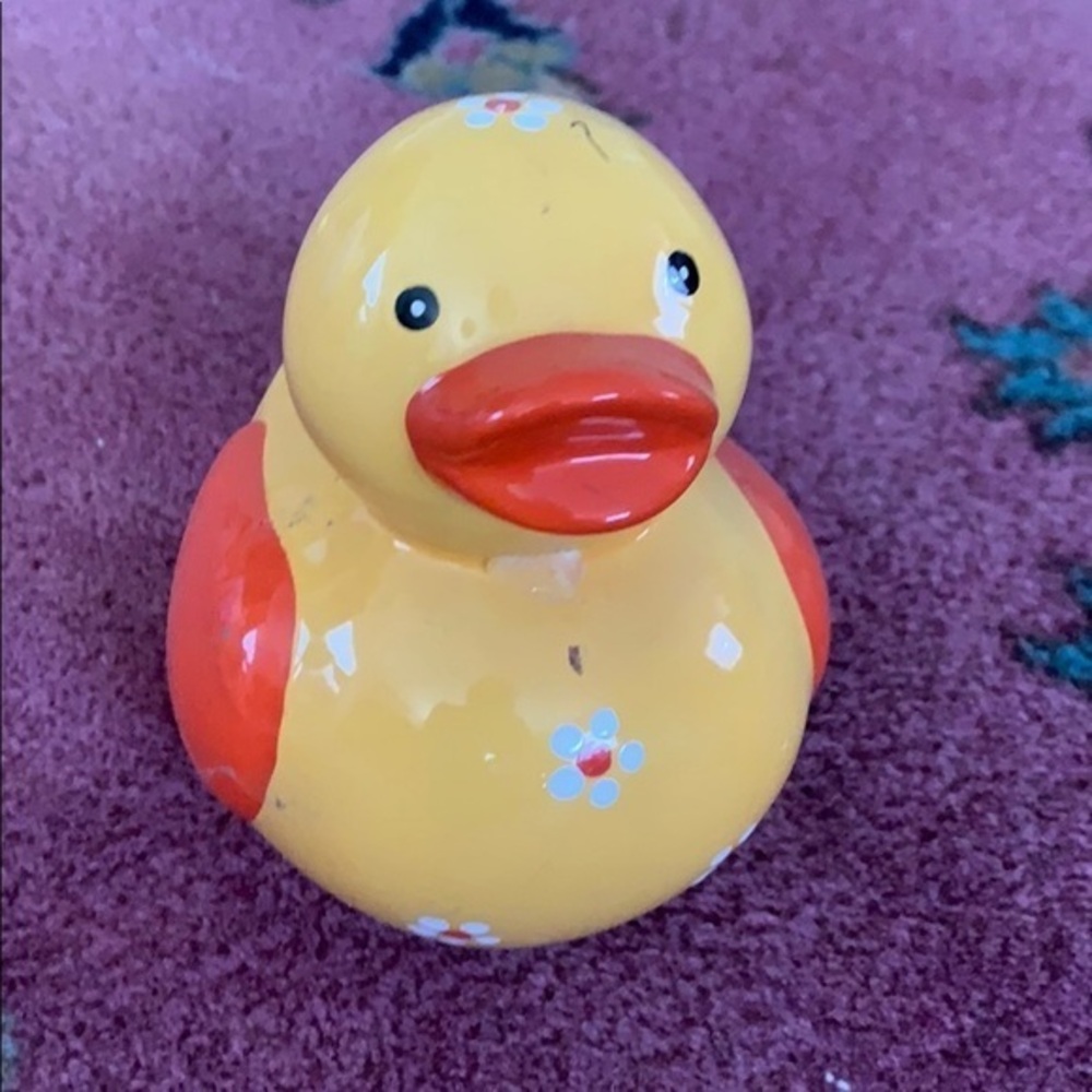Dock coin piggy Bank yellow and orange
